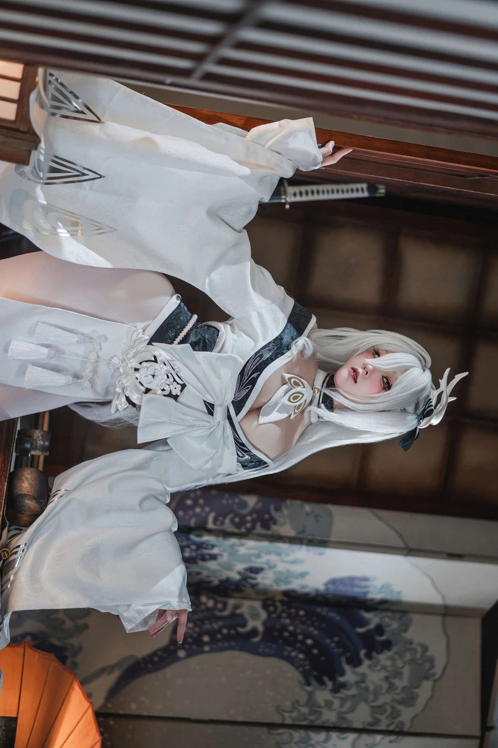Cosplay Natsuko夏夏子 – 碧蓝航线 白凤 和服 - P7