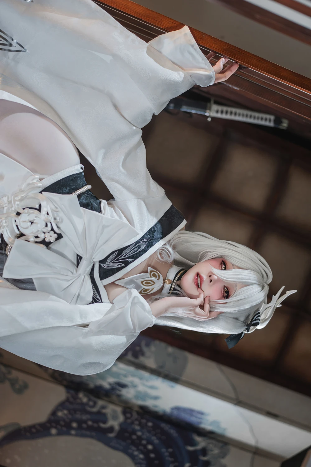 Cosplay Natsuko夏夏子 – 碧蓝航线 白凤 和服 - P8