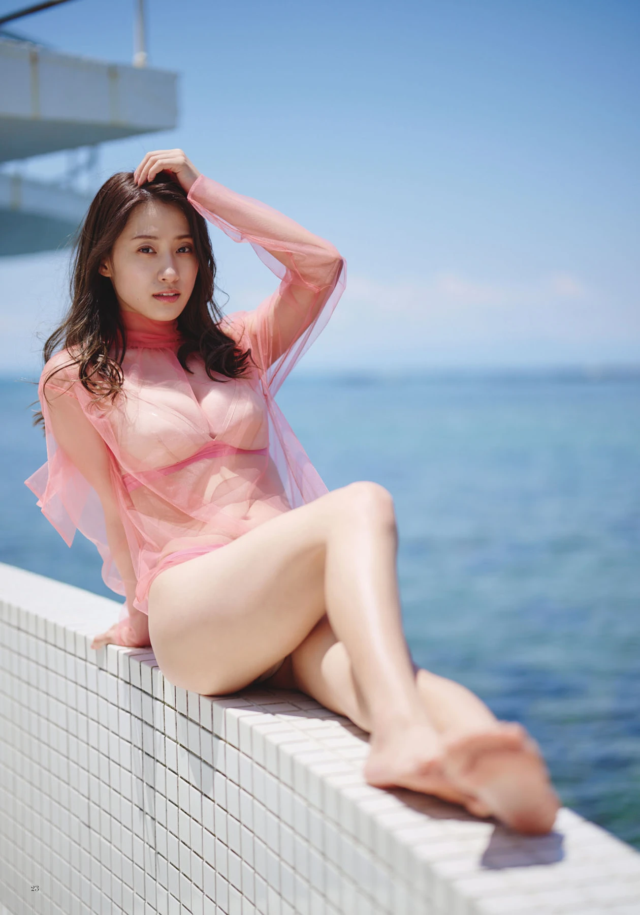 Ayano Sumida 澄田綾乃 – デジタル原色美女図鑑 「Seaside Terrace」 - P23