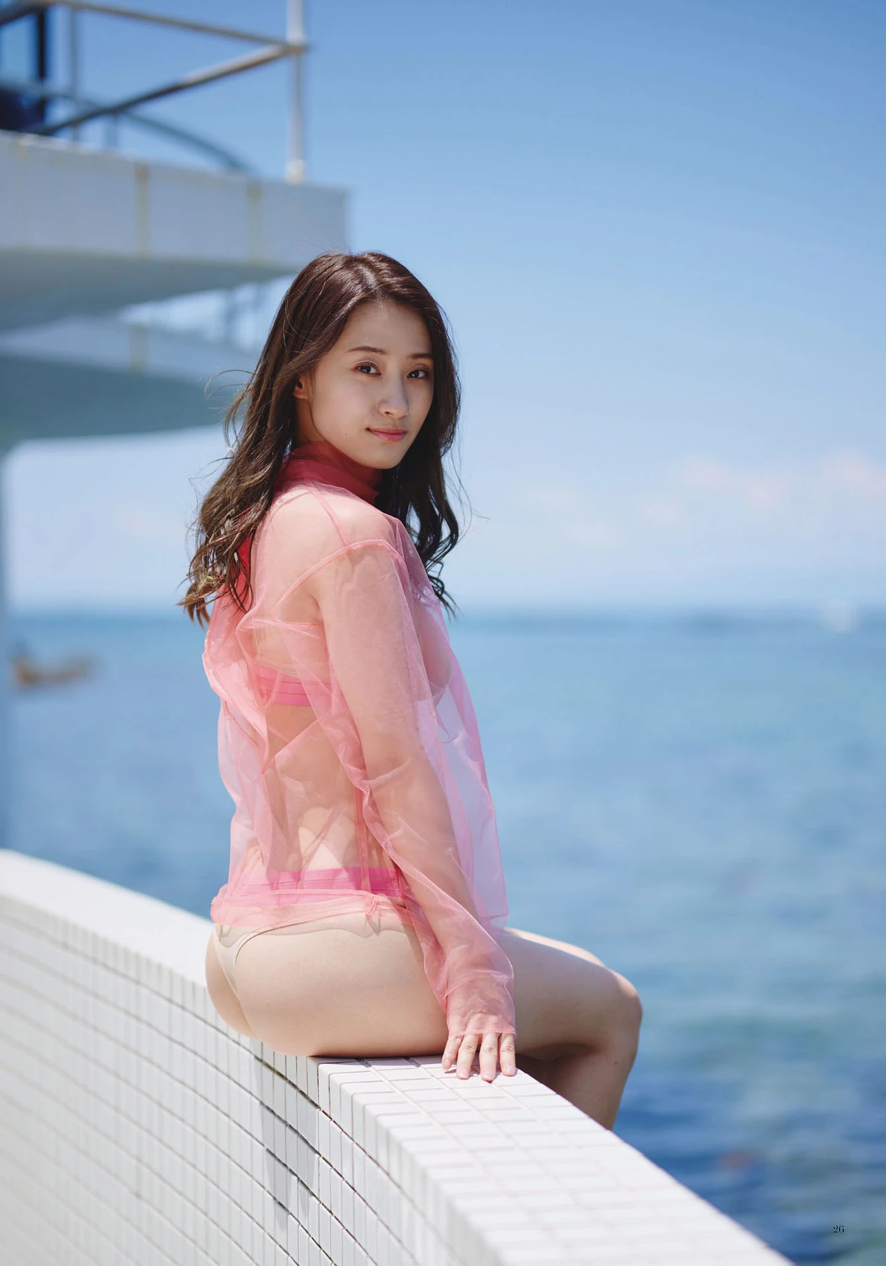 Ayano Sumida 澄田綾乃 – デジタル原色美女図鑑 「Seaside Terrace」 - P26