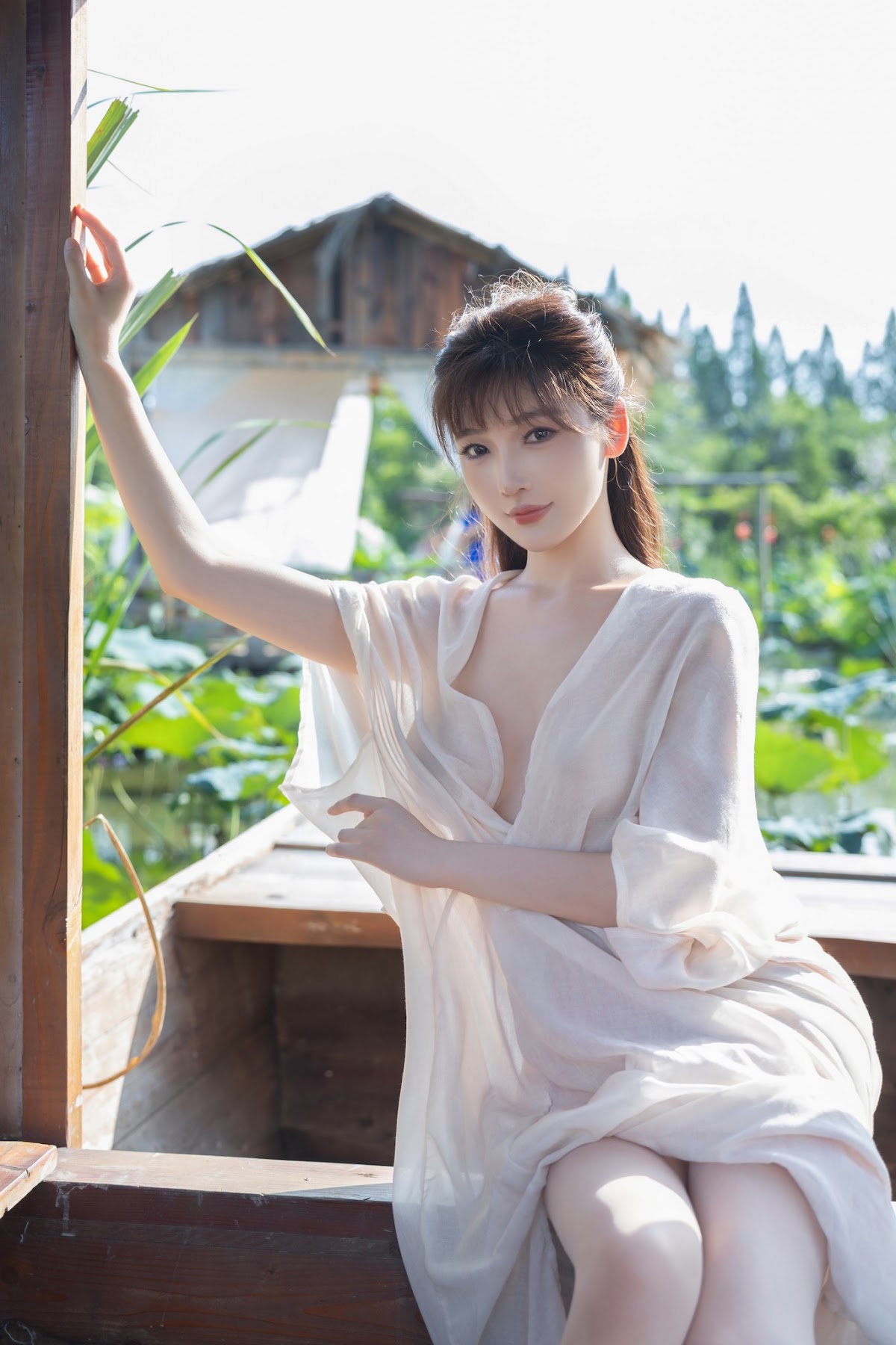 [内购无水印] Lu Xuan Xuan (陆萱萱) – 秀人网模特 荷花 - P42