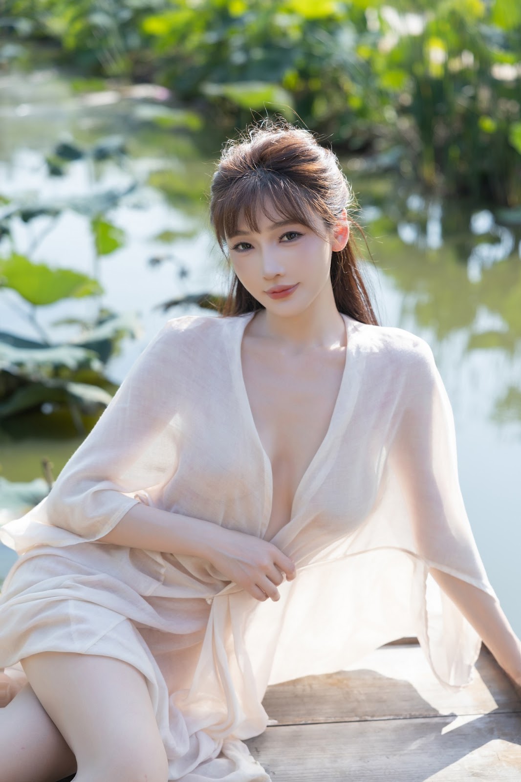 [内购无水印] Lu Xuan Xuan (陆萱萱) – 秀人网模特 荷花 - P53