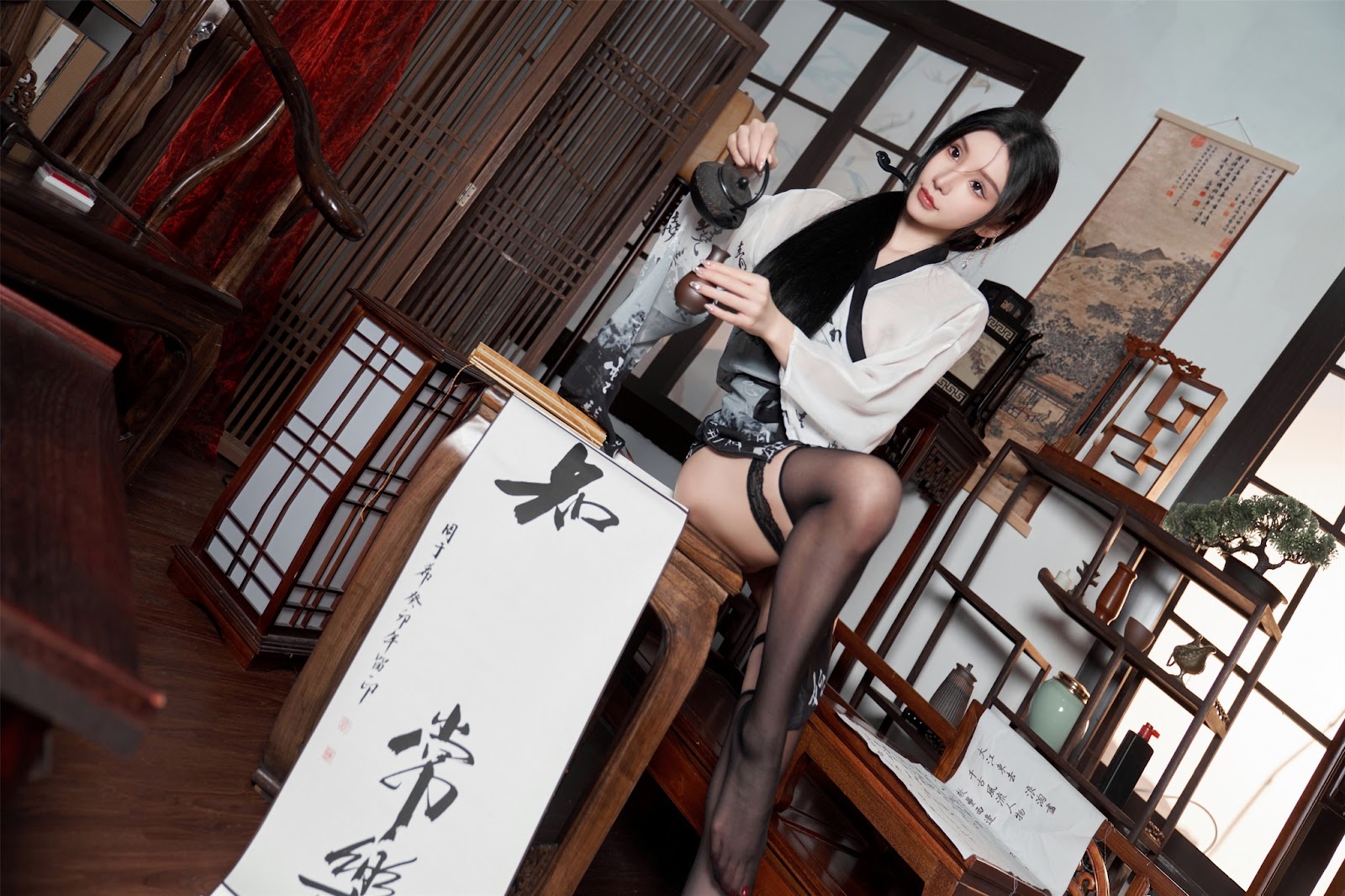 [内购无水印] Zhou Yuxi (周于希) – 秀人网模特 铃铛血滴子 - P36