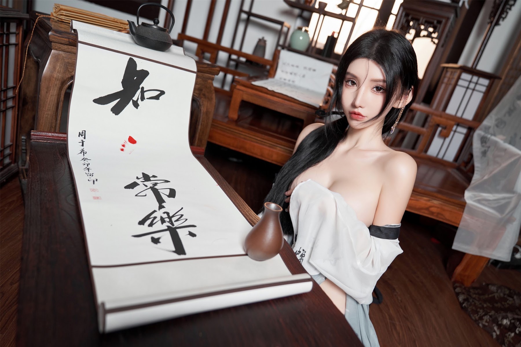 [内购无水印] Zhou Yuxi (周于希) – 秀人网模特 铃铛血滴子 - P72