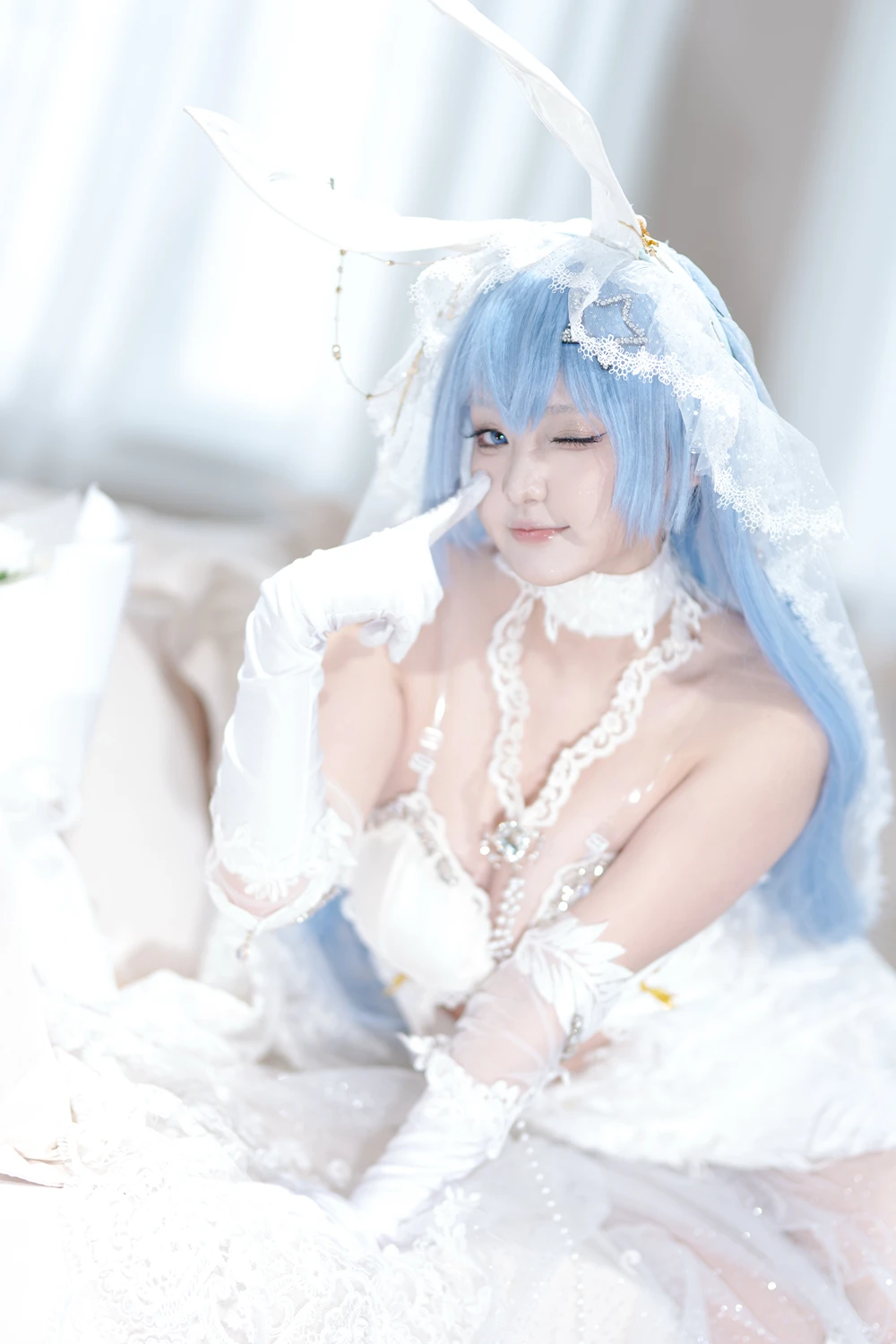 Cosplay Mercurius-i 露 – 碧蓝航线 花园 白雪之仪 - P32