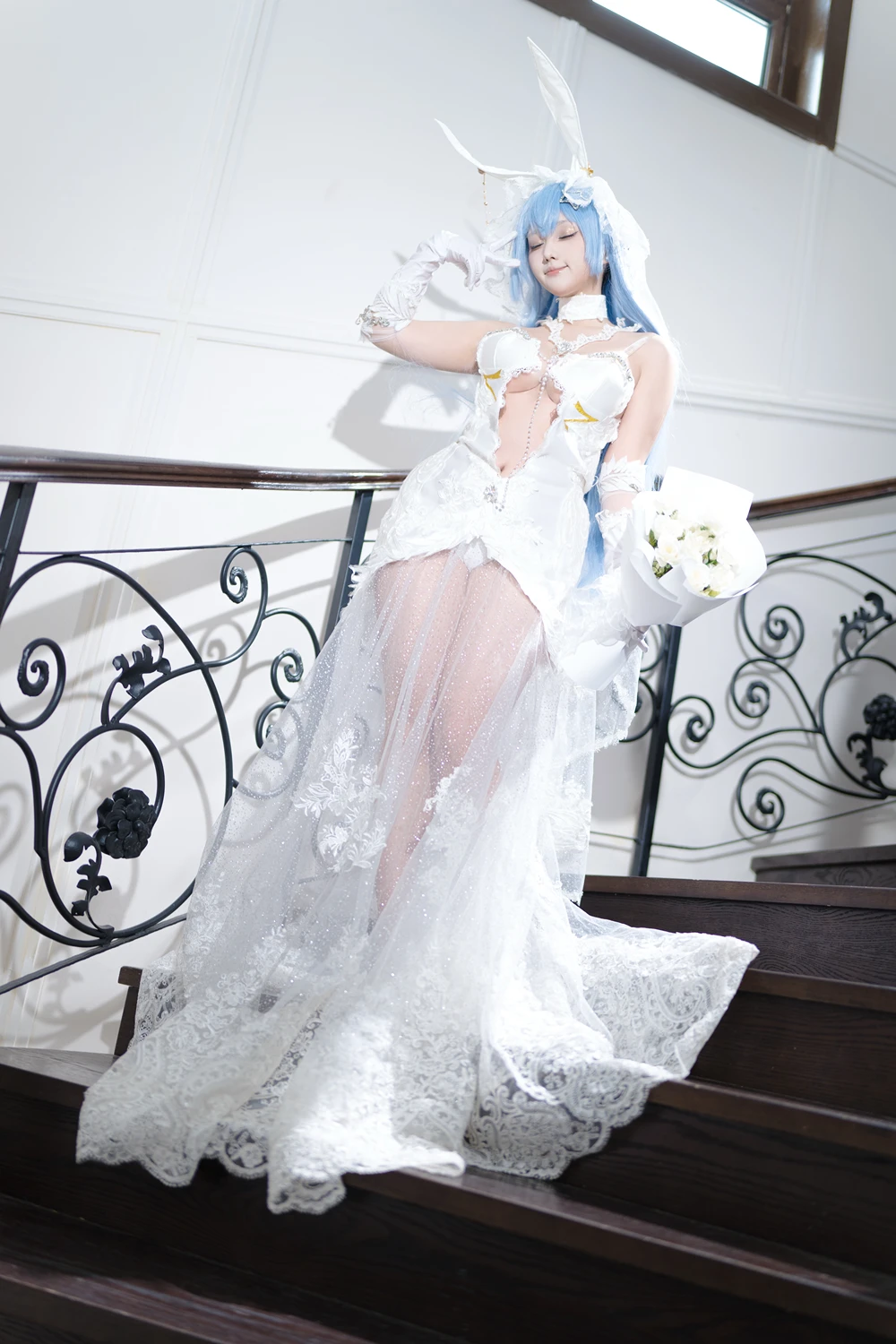Cosplay Mercurius-i 露 – 碧蓝航线 花园 白雪之仪 - P7