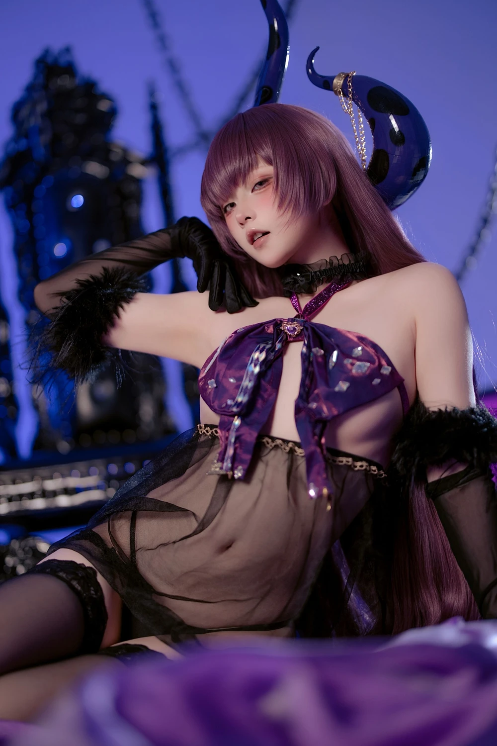 Cosplay 屿鱼 – 碧蓝航线 安妮女王 隐秘之拥的呼唤 - P13