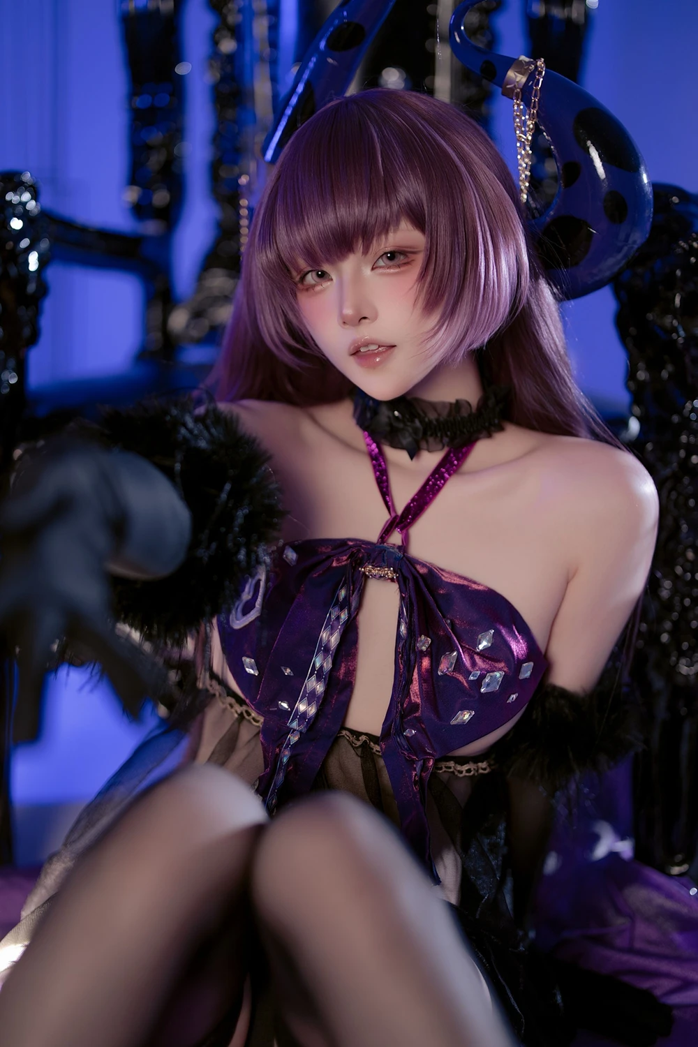 Cosplay 屿鱼 – 碧蓝航线 安妮女王 隐秘之拥的呼唤 - P22