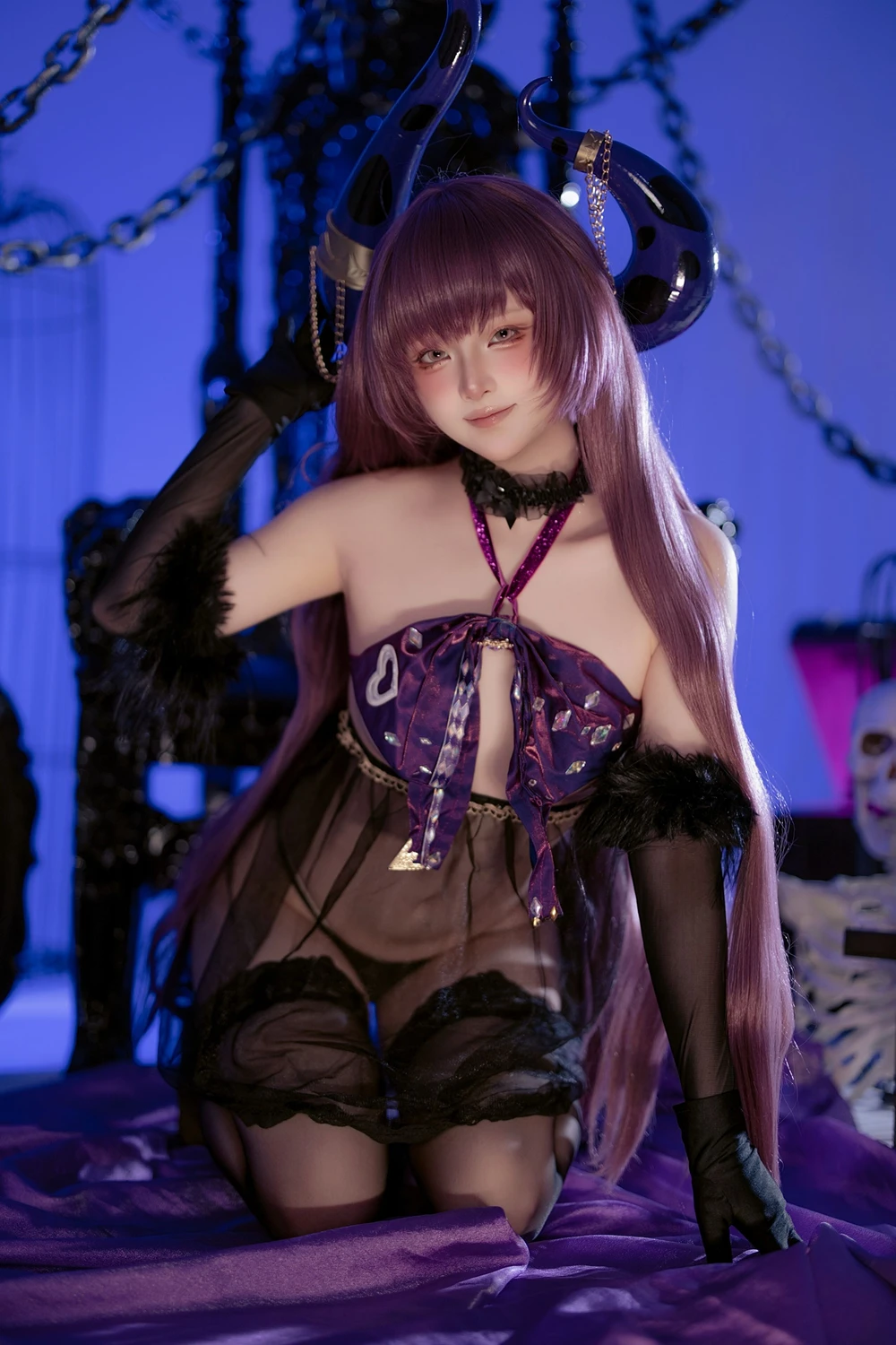 Cosplay 屿鱼 – 碧蓝航线 安妮女王 隐秘之拥的呼唤 - P37