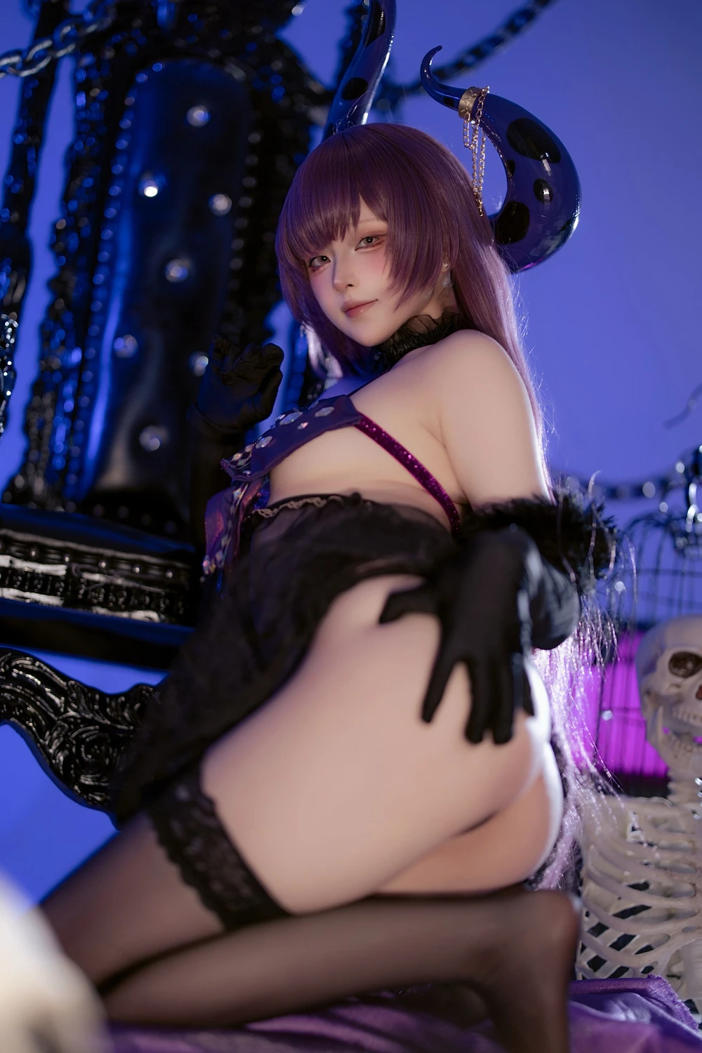 Cosplay 屿鱼 – 碧蓝航线 安妮女王 隐秘之拥的呼唤 - P49