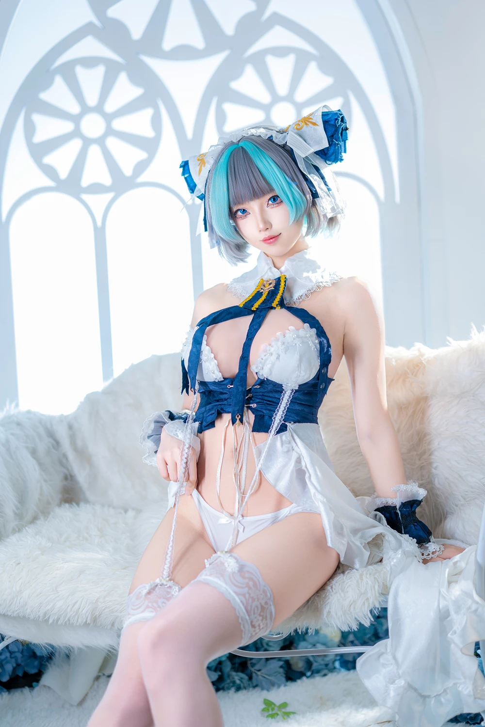 Cosplay 狐玖玖 – 柴郡睡衣 - P9