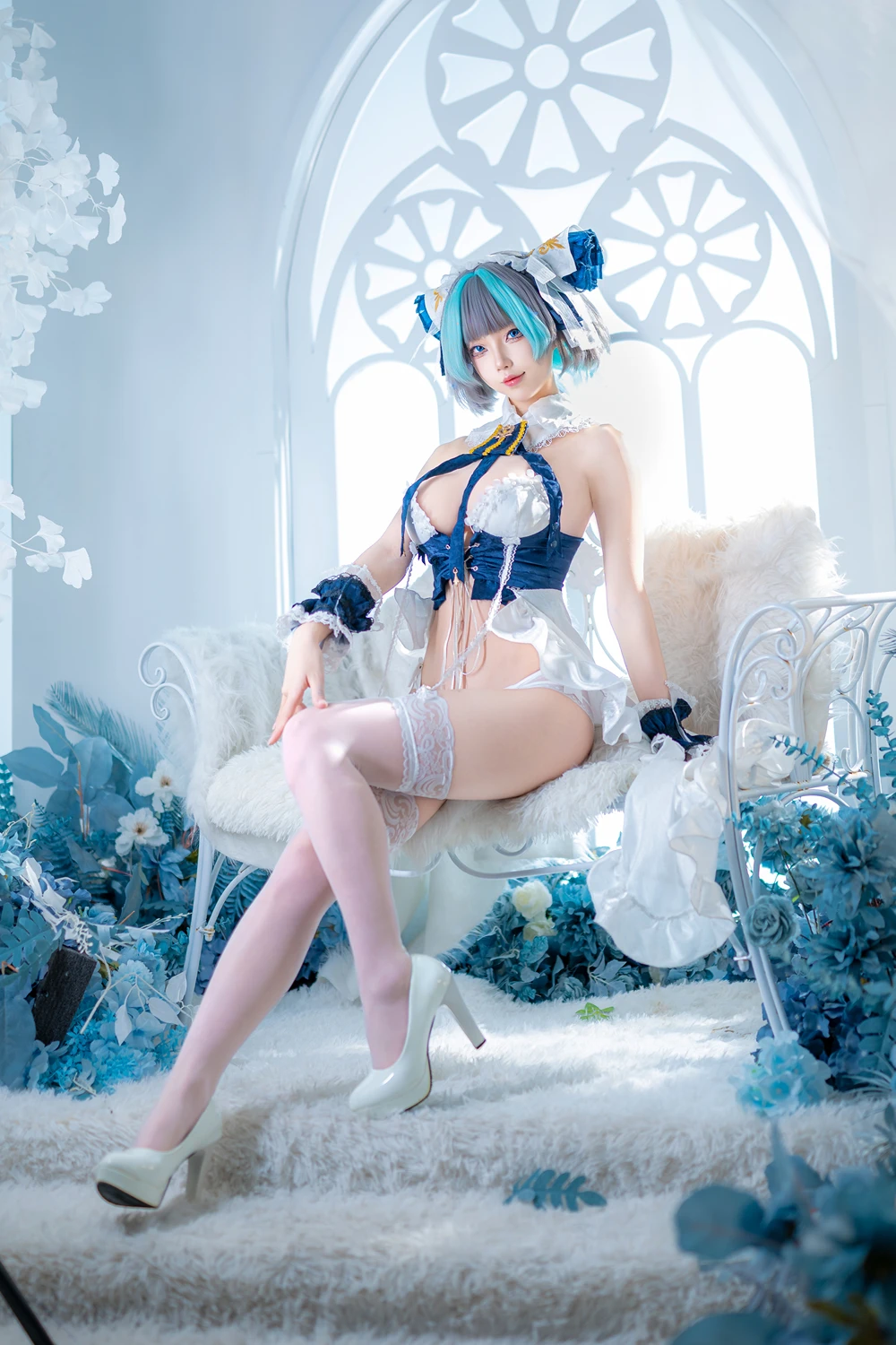 Cosplay 狐玖玖 – 柴郡睡衣 - P11