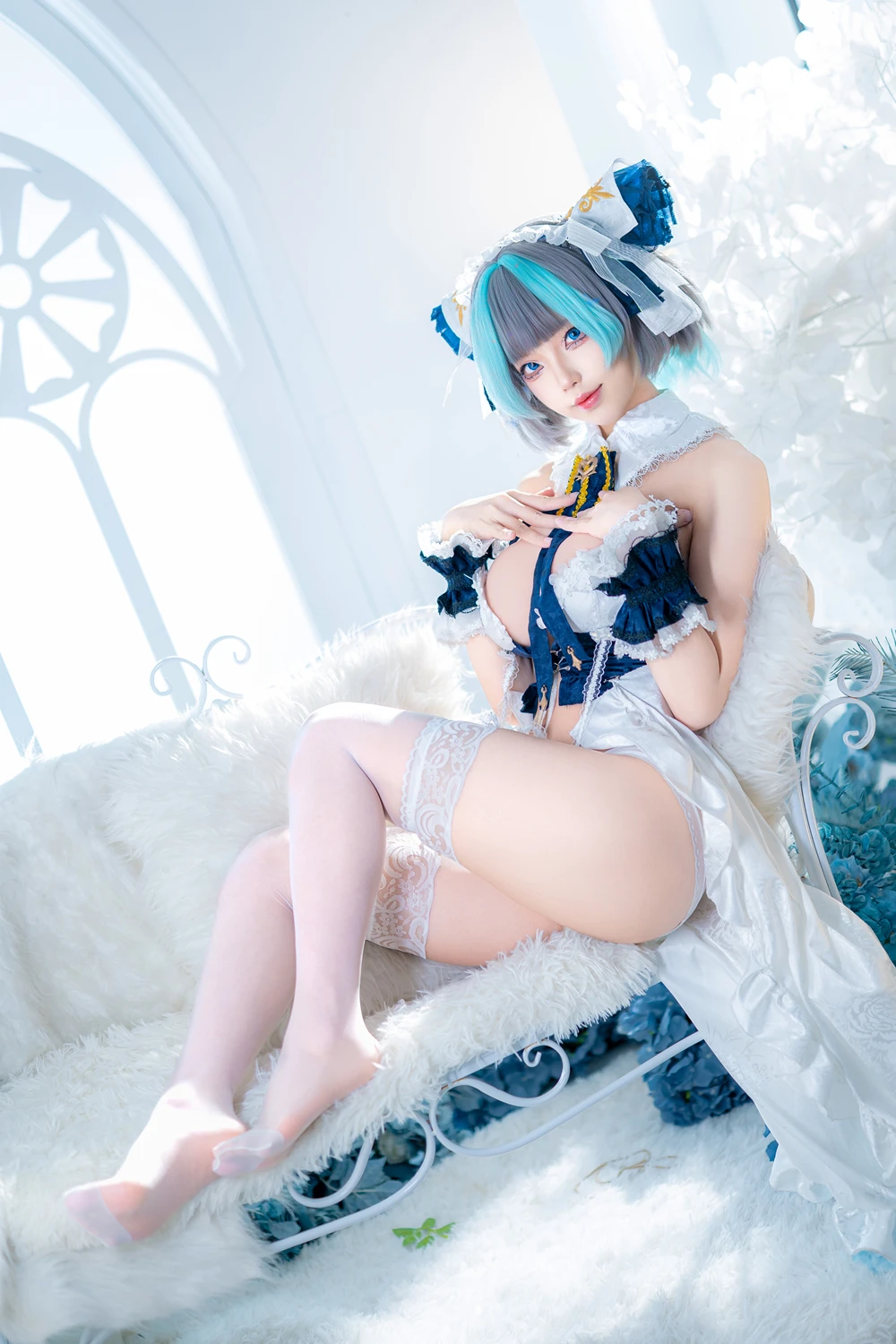 Cosplay 狐玖玖 – 柴郡睡衣 - P14