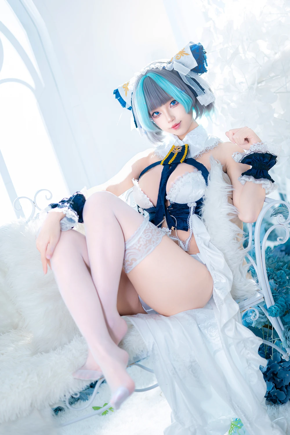 Cosplay 狐玖玖 – 柴郡睡衣 - P15