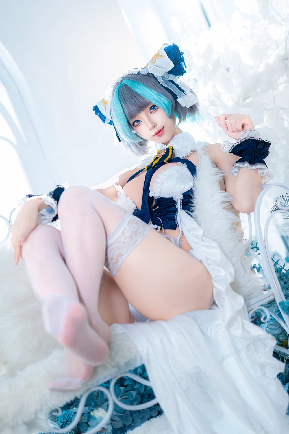 Cosplay 狐玖玖 – 柴郡睡衣 - P16