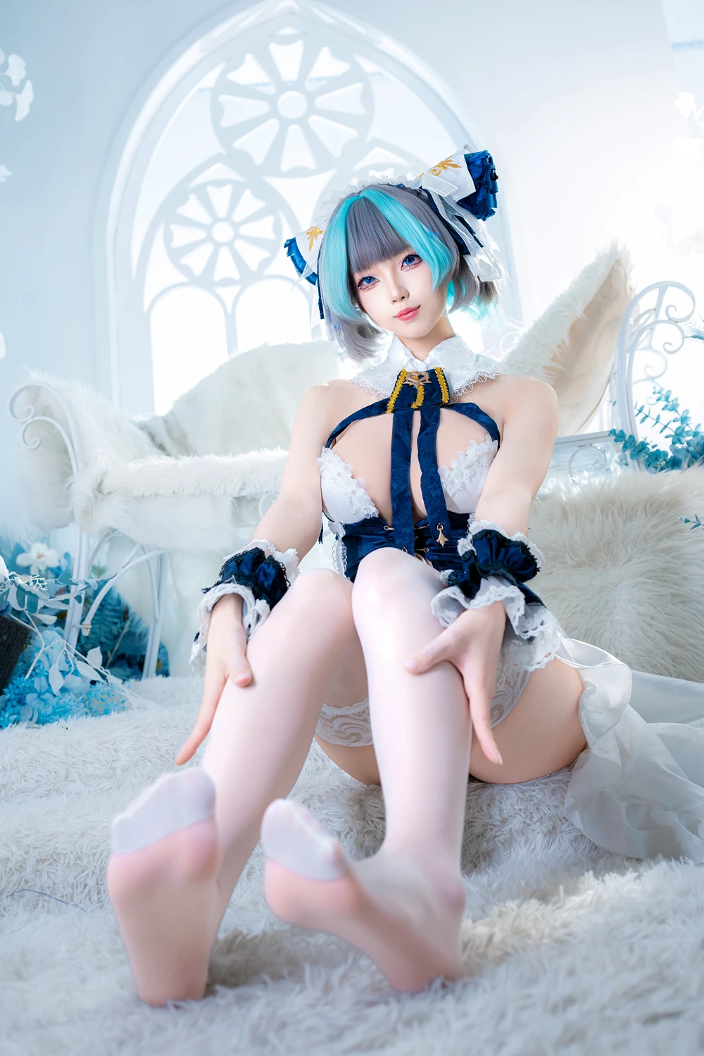 Cosplay 狐玖玖 – 柴郡睡衣 - P20