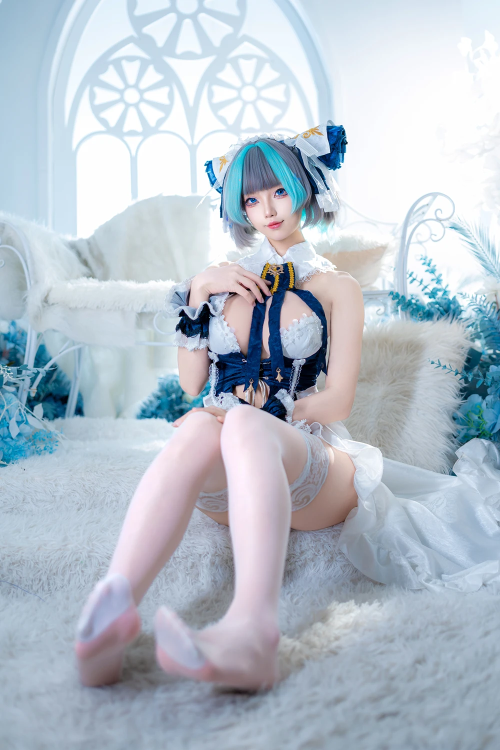 Cosplay 狐玖玖 – 柴郡睡衣 - P21