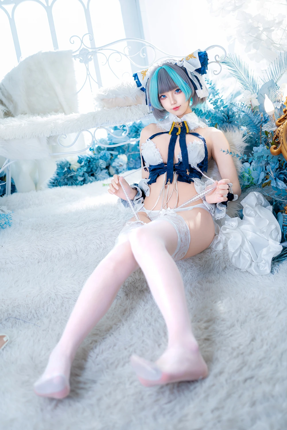 Cosplay 狐玖玖 – 柴郡睡衣 - P22
