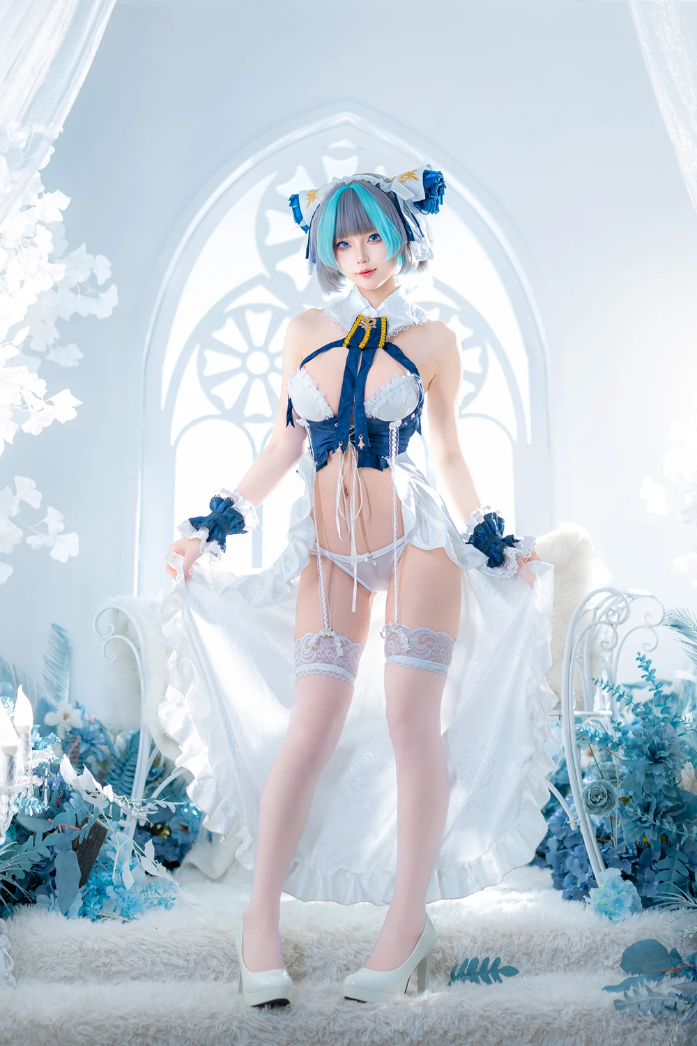 Cosplay 狐玖玖 – 柴郡睡衣 - P5