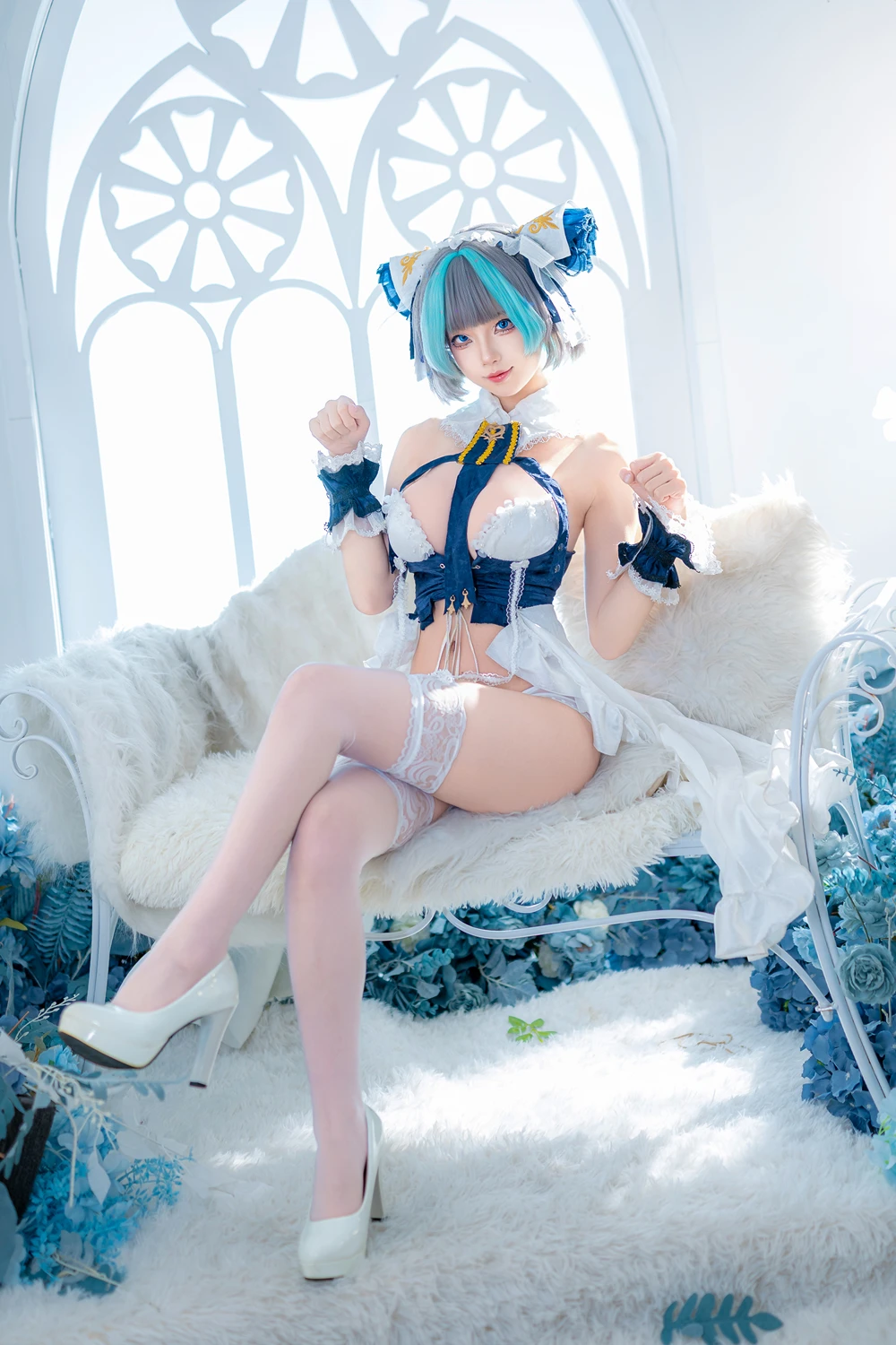 Cosplay 狐玖玖 – 柴郡睡衣 - P7