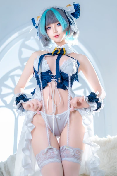 Cosplay 狐玖玖 – 柴郡睡衣