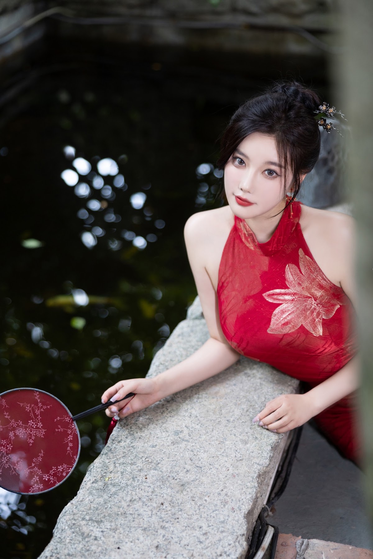 [内购无水印] Yang Chen Chen (杨晨晨Yome) – 秀人网模特 红色旗袍 - P29