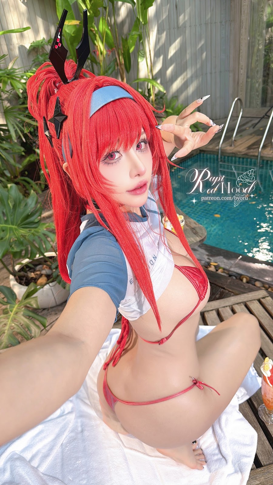 Coser@Byoru – Rapi Redhood summer&胜利女神 妮姬 拉毗小红帽 - P47