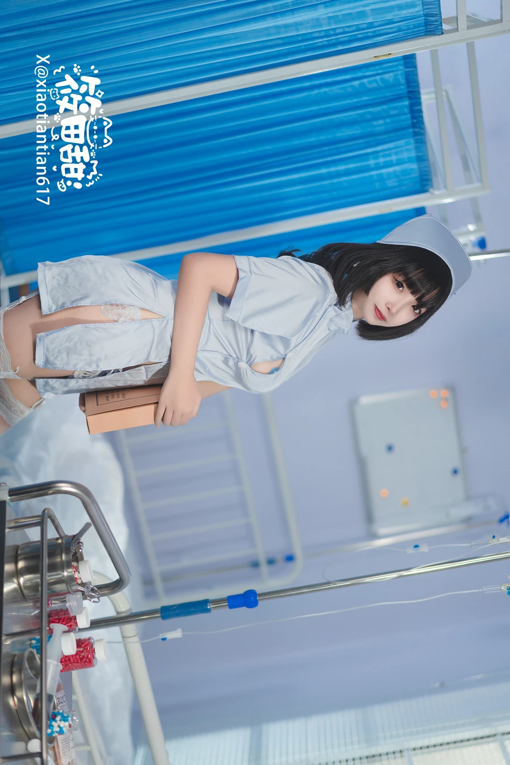 Cosplay 香草奶喵 – 蓝护士 - P3