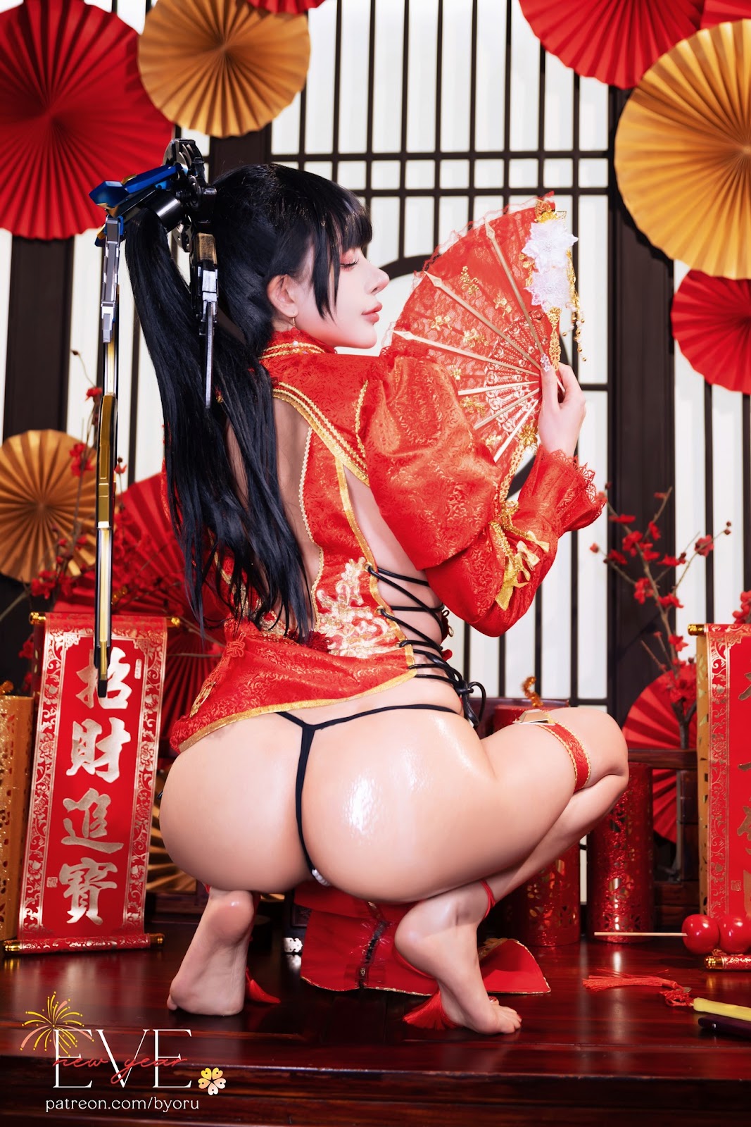 Coser@Byoru – Eve New Year Qipao - P9