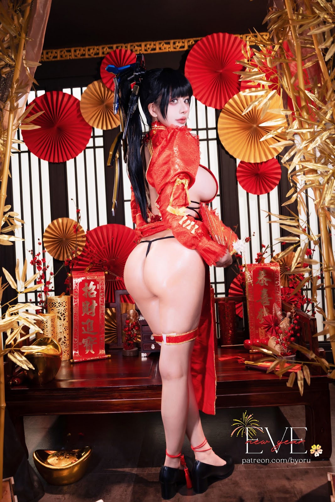 Coser@Byoru – Eve New Year Qipao - P10