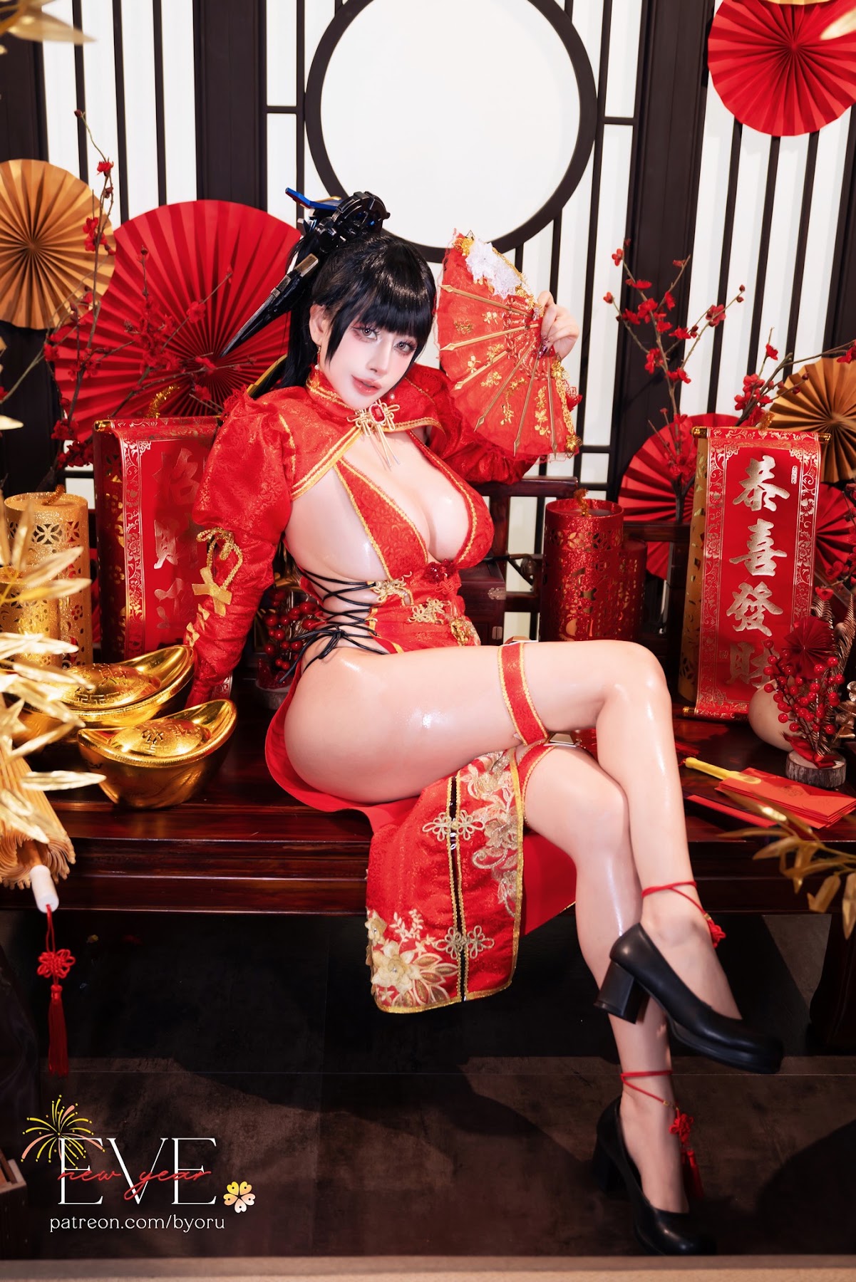 Coser@Byoru – Eve New Year Qipao - P12