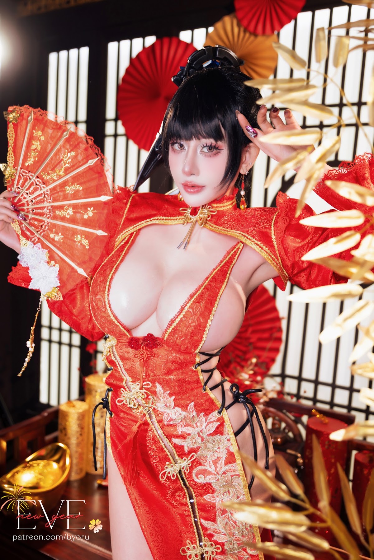 Coser@Byoru – Eve New Year Qipao - P13