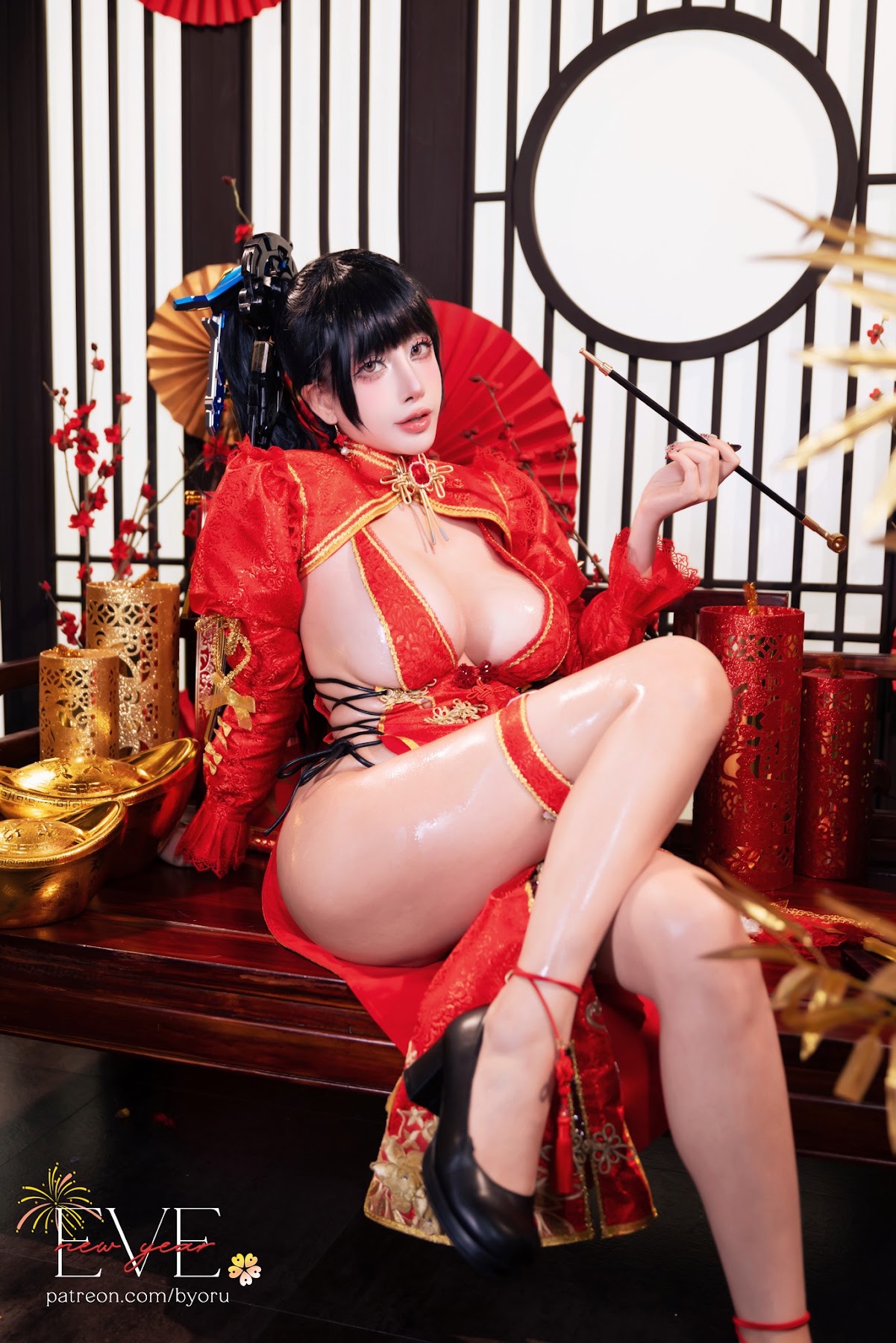 Coser@Byoru – Eve New Year Qipao - P23