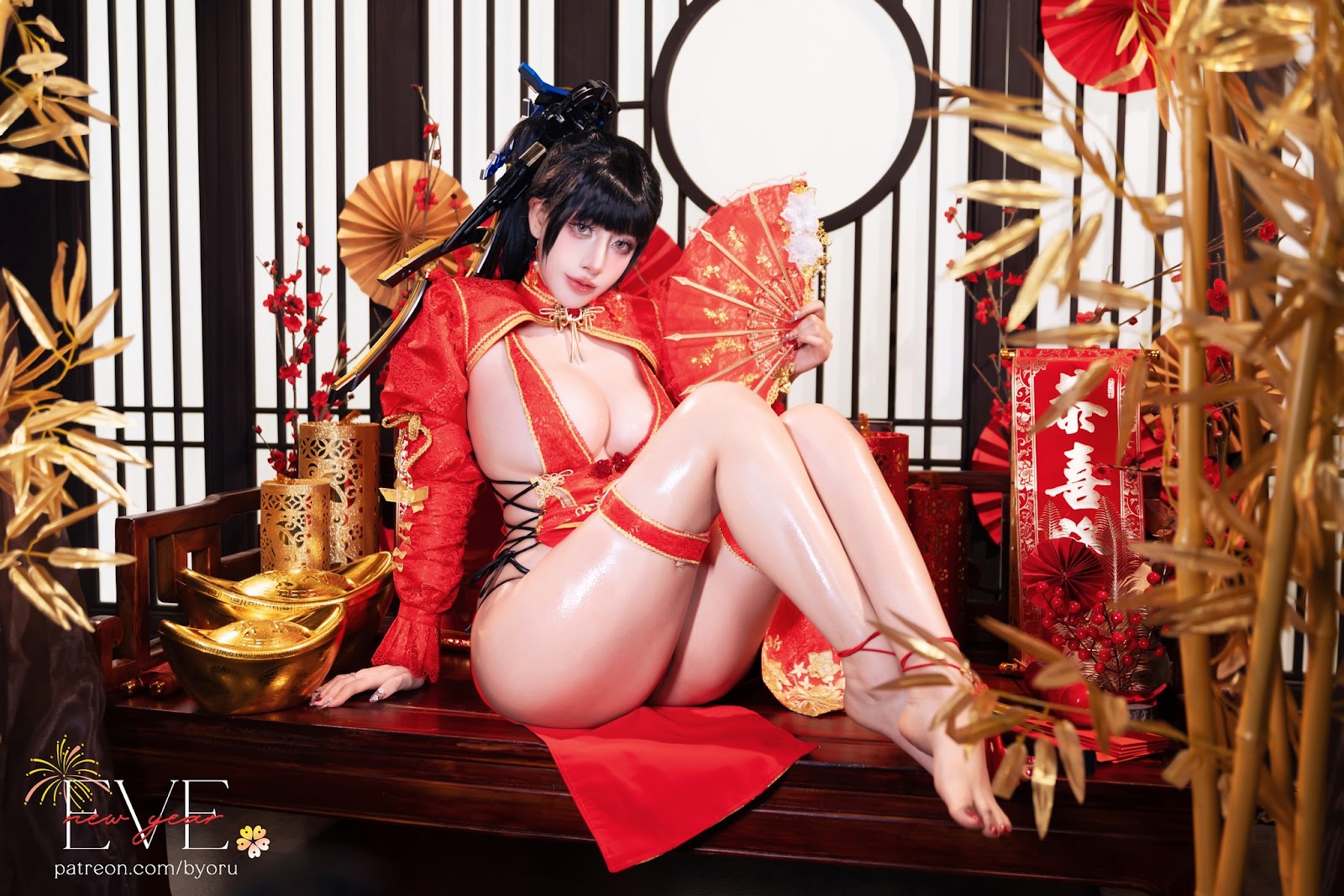 Coser@Byoru – Eve New Year Qipao - P34