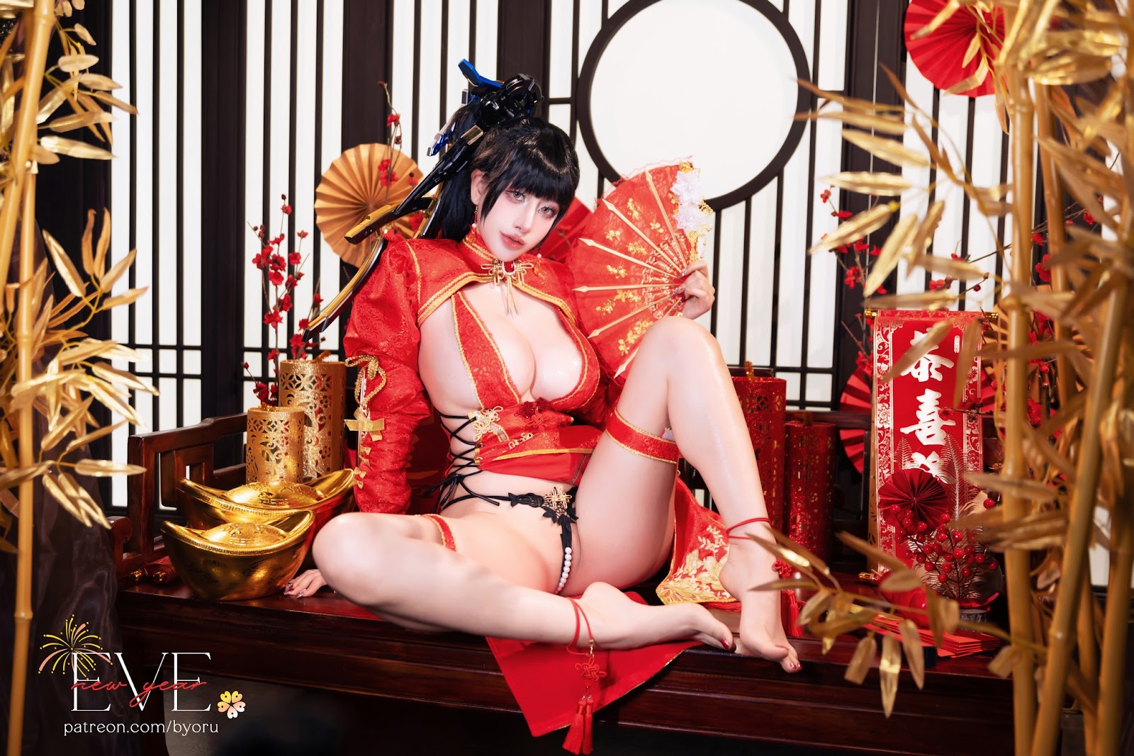 Coser@Byoru – Eve New Year Qipao - P45