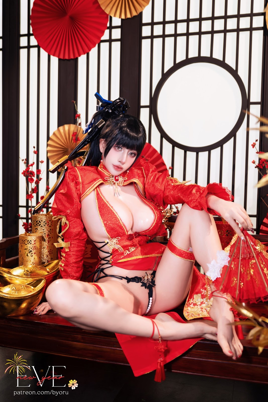 Coser@Byoru – Eve New Year Qipao - P56
