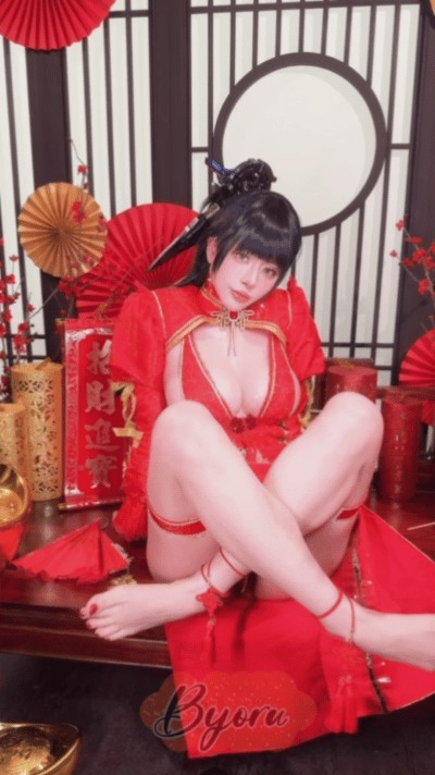 Coser@Byoru – Eve New Year Qipao - P60