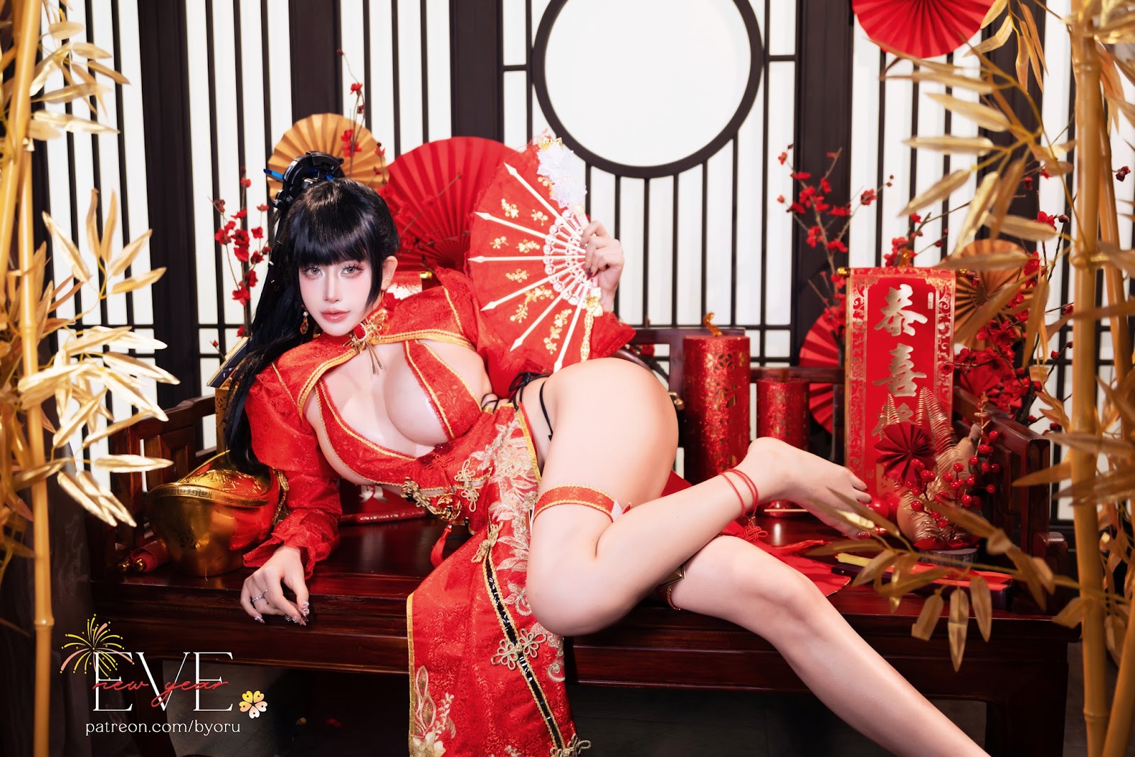 Coser@Byoru – Eve New Year Qipao - P6