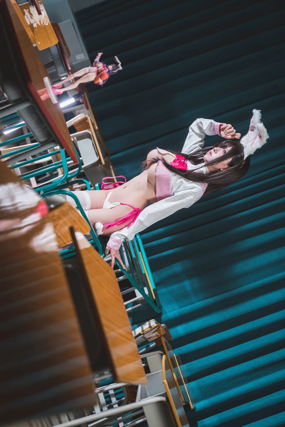 Cosplay 双木扶苏 – 蔚蓝档案 卯之樱 JK兔女郎 - P25