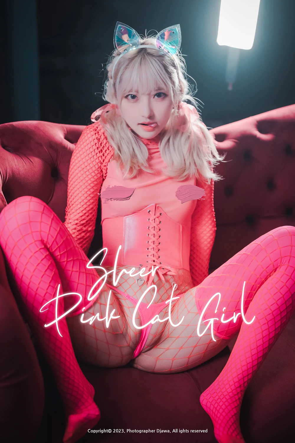 HaNari 하나리 – DJAWA 「Sheer Pink Cat Girl」 - P1