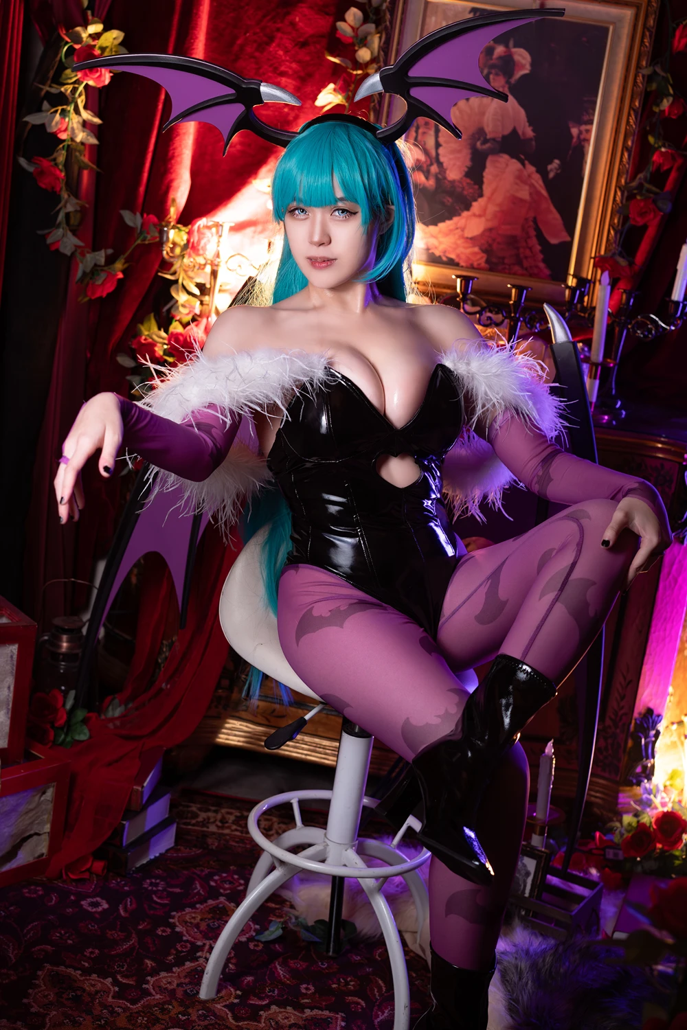 Cosplay Hatori Sama – Morrigan Darkstalkers - P11
