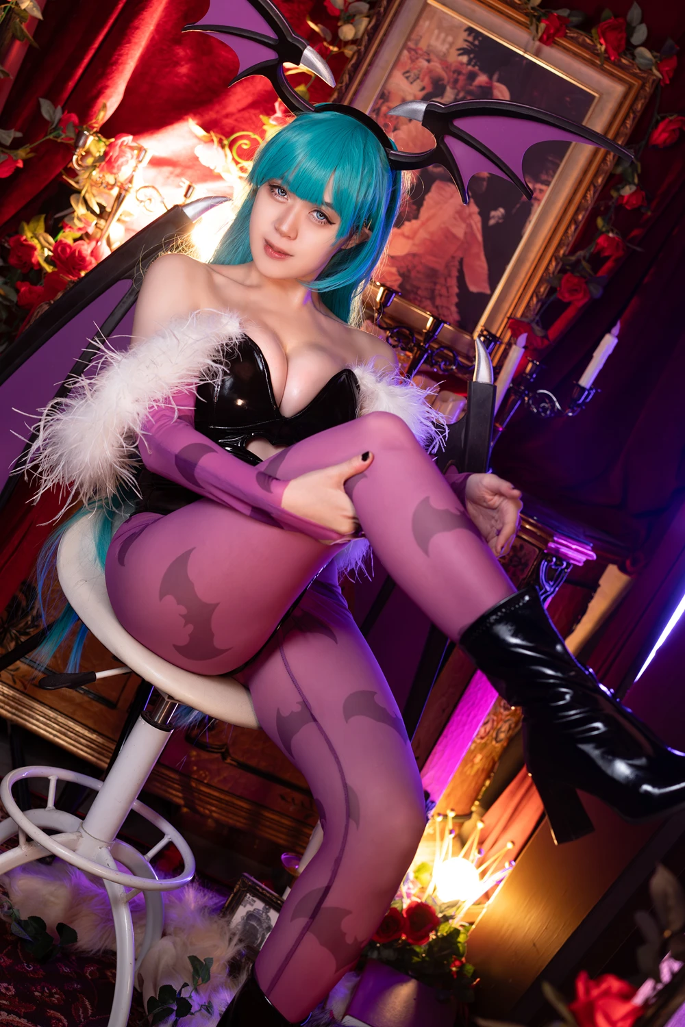 Cosplay Hatori Sama – Morrigan Darkstalkers - P17