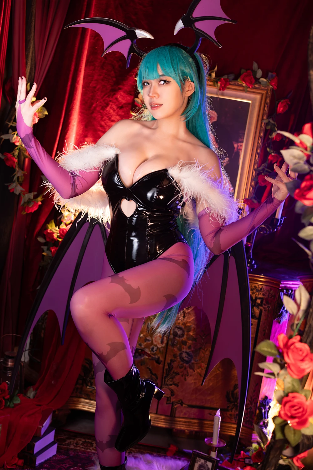 Cosplay Hatori Sama – Morrigan Darkstalkers - P1