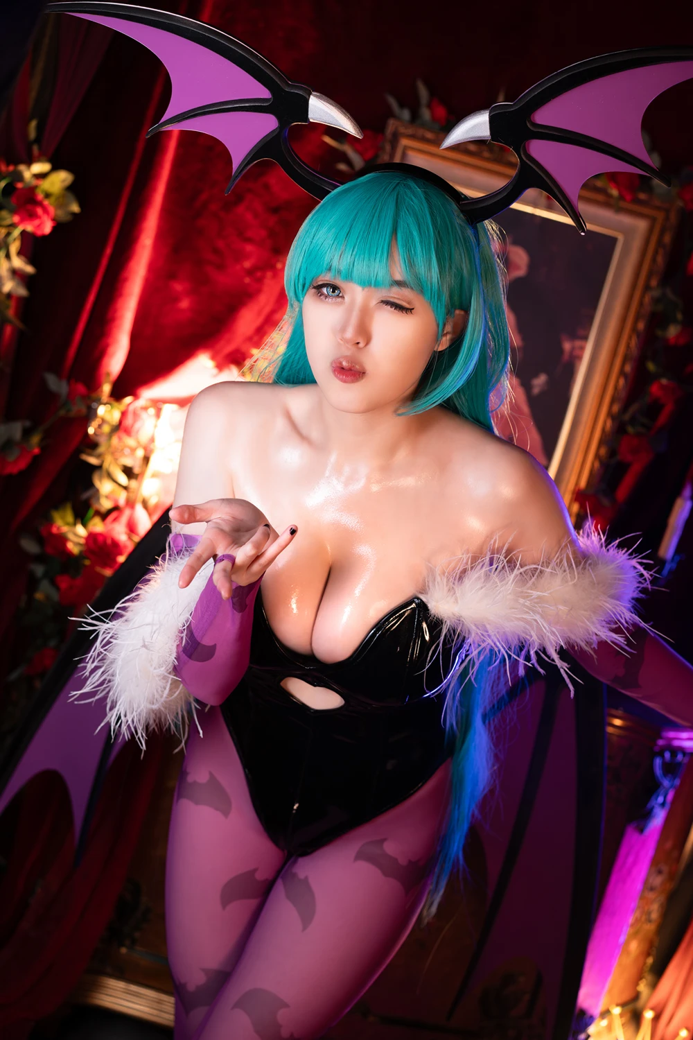 Cosplay Hatori Sama – Morrigan Darkstalkers - P6