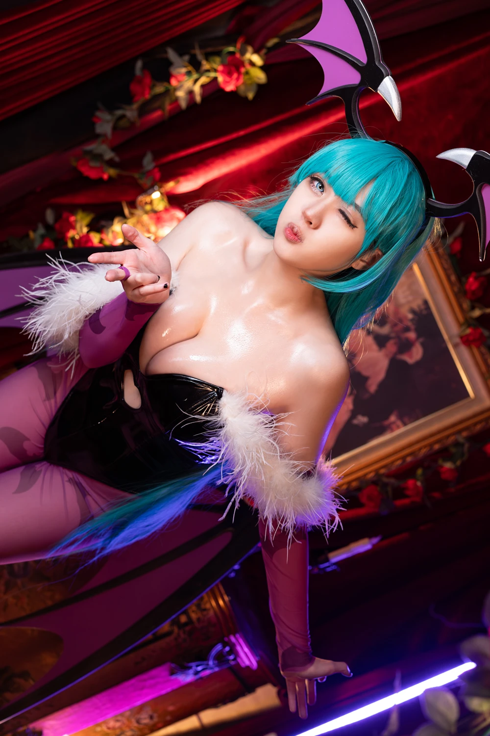 Cosplay Hatori Sama – Morrigan Darkstalkers - P7