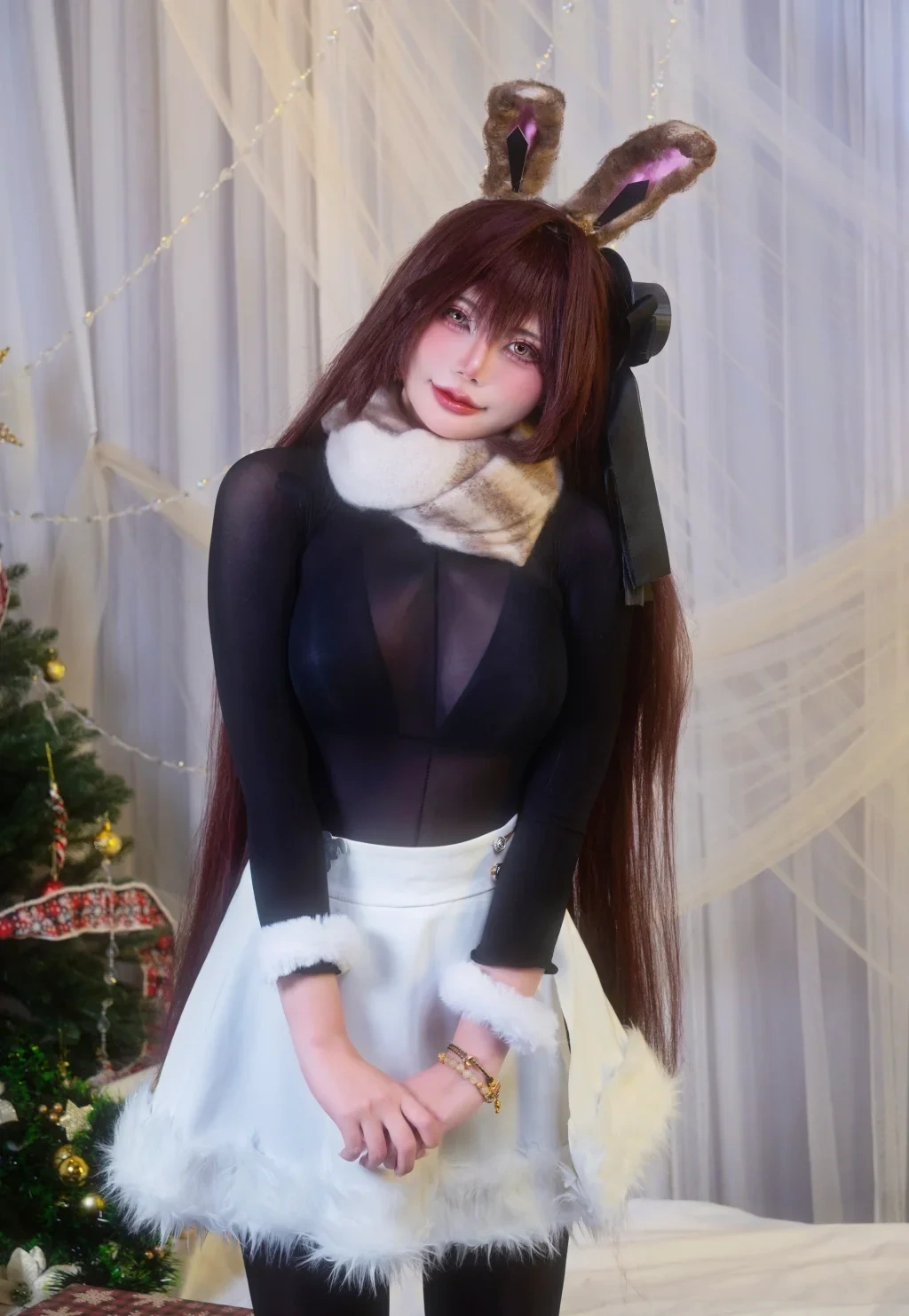 Coser@Miinmeow: Noir (87 photos) - P1